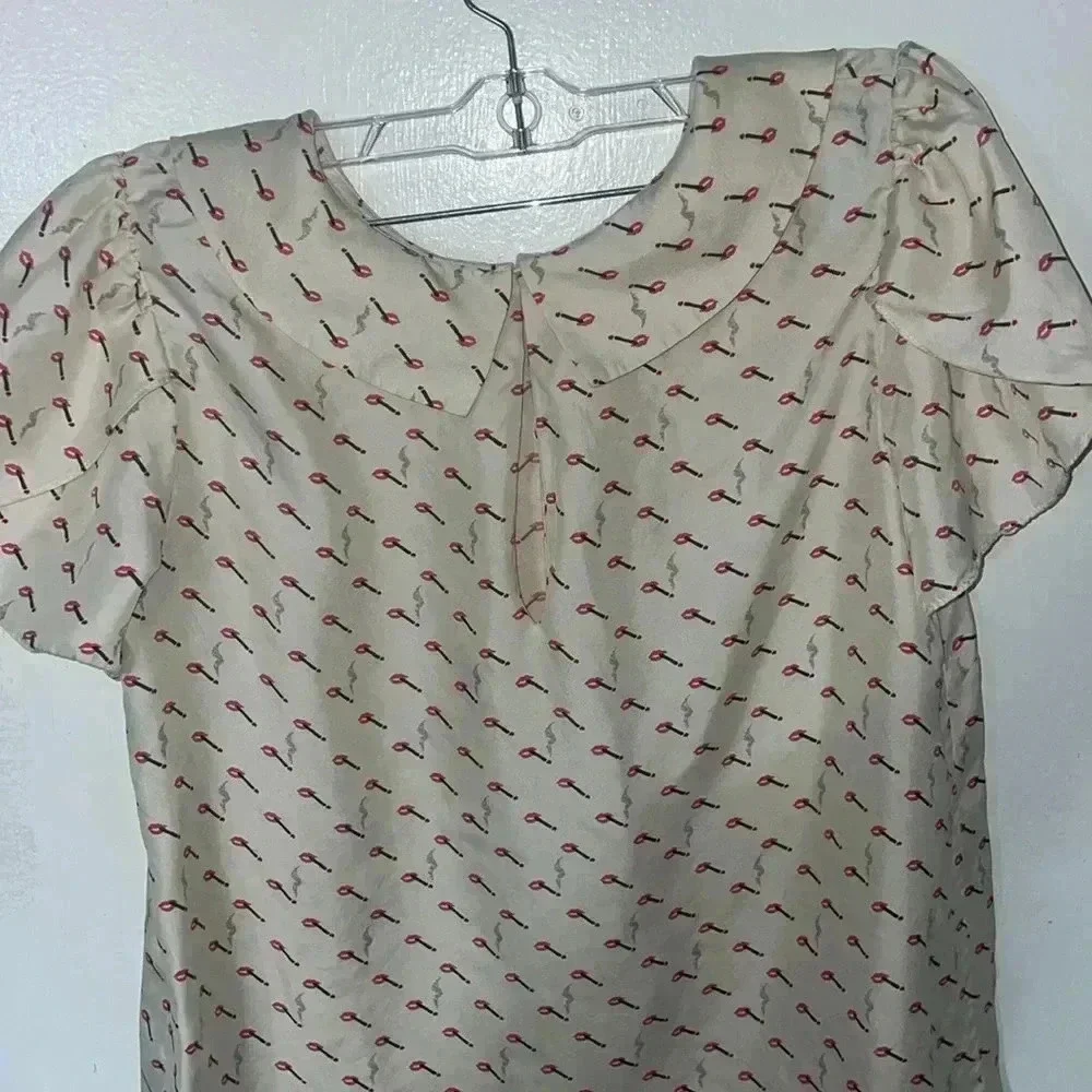 Kate spade 100%silk blouse - Picture 5 of 9